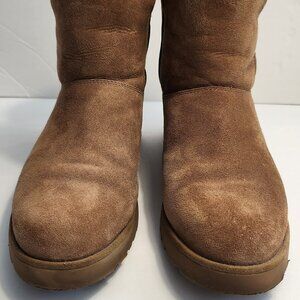UGG Kristin Classic Slim-Fit Chestnut Suede Wedge Size 8.5M